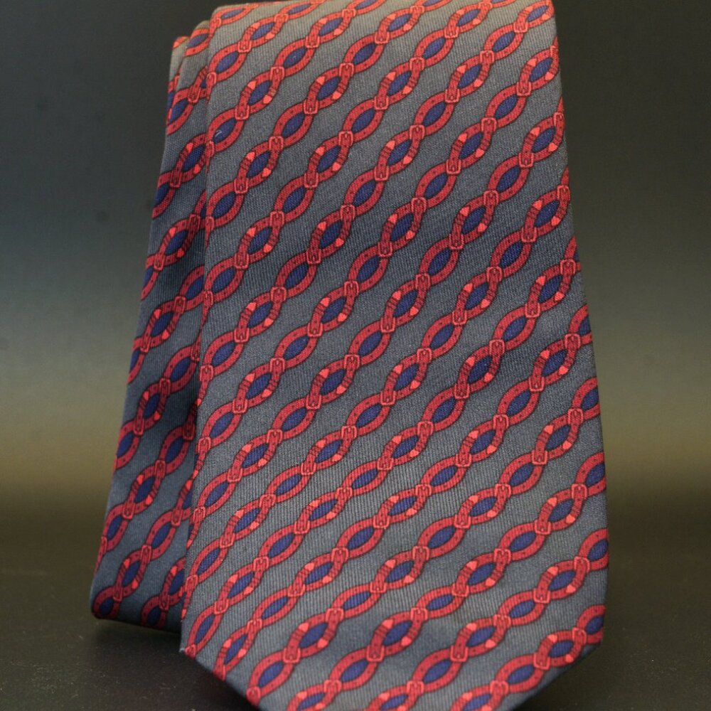 Hermes Silk Tie #7021 TA - Picture 2 of 4